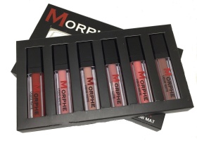Набор матовых помад MORPHE matte liquid lipstick 6 оттенков 